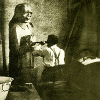 1929 ernst Barlach bei der Arbeit am Magdeburger Ehrenmal