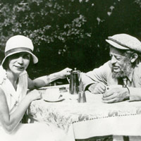 Ernst Barlach mit Frau